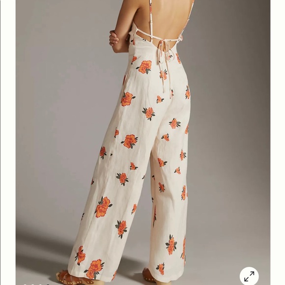Anthropologie Sancia Linen Jumpsuit, NWT, Large - Picture 4 of 11